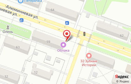Облака в Екатеринбурге на карте