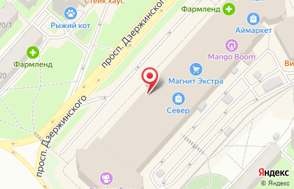 Салон связи Связной на проспекте Дзержинского на карте