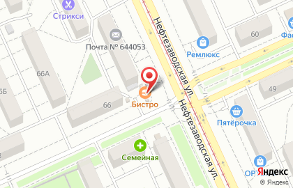 Магазин кондитерских изделий Лакомка на Нефтезаводской улице на карте