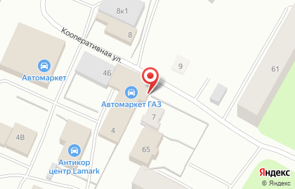 Автомагазин Севершина.рф на Кооперативной улице на карте