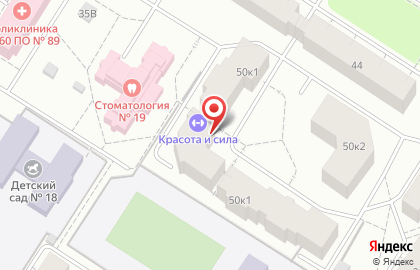 Спортивно-оздоровительный клуб Красота и сила на бульваре Алексея Толстого на карте