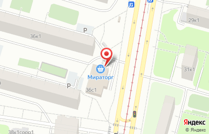 Супермаркет Мираторг в Москве на карте