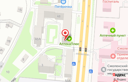 Парикмахерская в Смоленске на карте