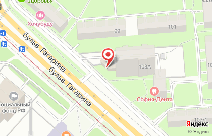 Супермаркет Лион на бульваре Гагарина, 103а на карте