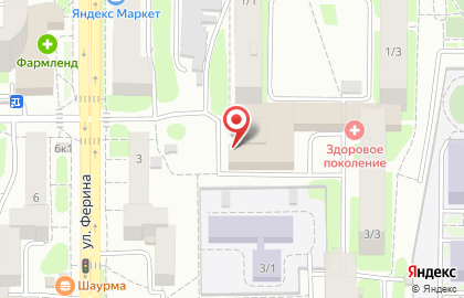 Магазин Ярмарка в Калининском районе на карте