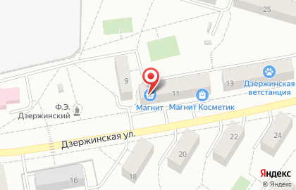Супермаркет Магнит в Дзержинском на карте