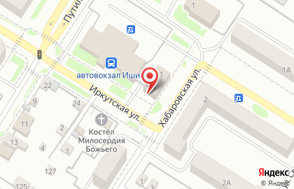 Супермаркет Пятёрочка на Иркутской улице на карте