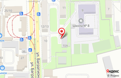 Пункт приема вторсырья на улице Багратиона на карте