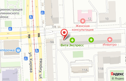 Кафе-пекарня Печка в Калининском районе на карте