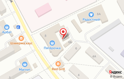 Мясной магазин в Перми на карте