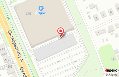 Торговый центр Selgros Cash & Carry на Октябрьской улице на карте