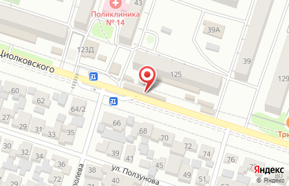Магазин ЭкоХлеб на улице Циолковского на карте