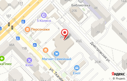 Волгоградский филиал Банкомат, Газпромбанк на улице Ткачева на карте