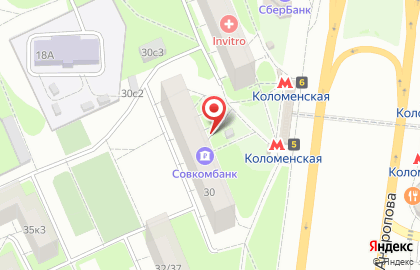 Банк ВТБ на проспекте Андропова, 30 на карте