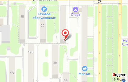 Участковый пункт полиции Отдел МВД России по г. Новомосковск на улице Шахтёров на карте