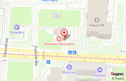 Клиника Мереджи на карте