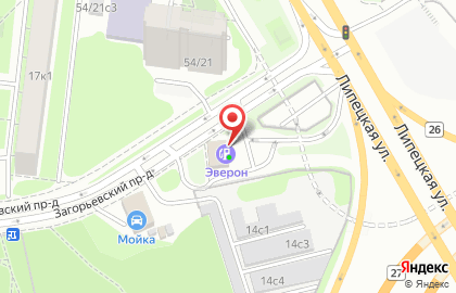 Эверон в Загорьевском проезде на карте