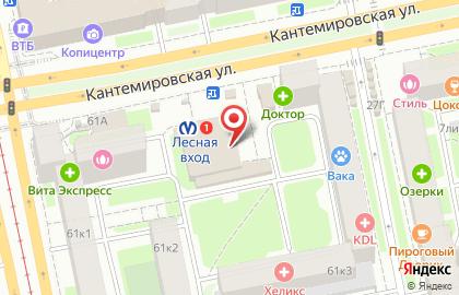 Ремонт Apple метро ЛЕСНАЯ на карте