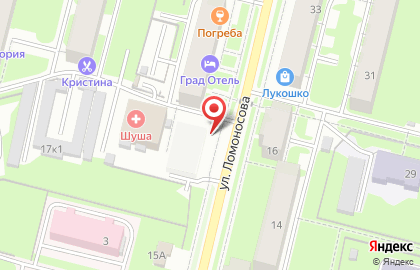Киоск по продаже фруктов на улице Ломоносова на карте
