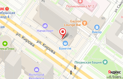 Студия цветов Ля Роз в Октябрьском районе на карте