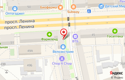 Салон нижнего белья и чулочно-носочных изделий Incanto на проспекте Ленина на карте