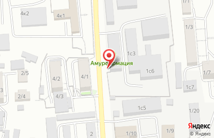 Аптека Амурфармация на Нагорной улице на карте