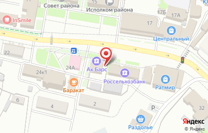 Акционерный коммерческий банк АК Барс на улице Ленина на карте