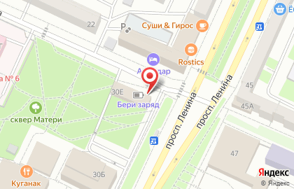 Центр мобильной связи Связной на проспекте Ленина на карте