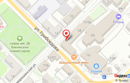 Фирма Титан на улице Грибоедова на карте