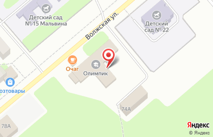 Спортивная школа Олимпик на Волжской улице на карте