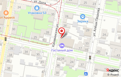 Магазин автозапчастей на улице Канавинская на карте