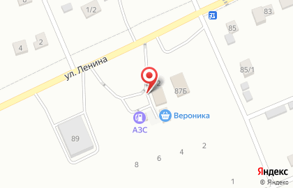 Продуктовый магазин Вероника на улице Ленина на карте
