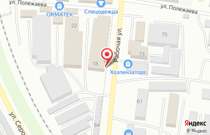 Магазин Русский текстиль на улице Полежаева на карте