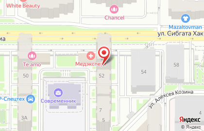 Клиника Медэксперт на улице Сибгата Хакима на карте