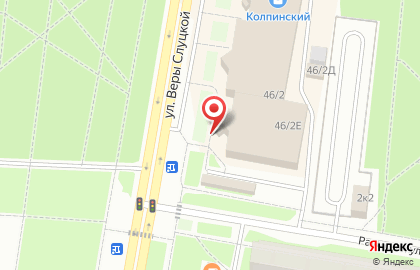 Магазин овощей и фруктов на улице Веры Слуцкой на карте
