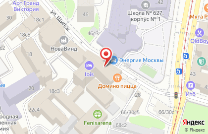 Гостиница Ibis Москва Павелецкая на карте