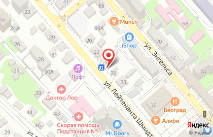 Мастерская Жестянщик на улице Лейтенанта Шмидта на карте