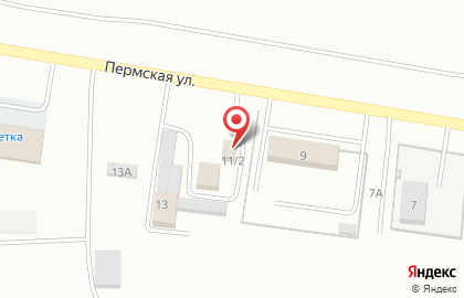Магазин строительных материалов Крепёж на Пермской улице на карте