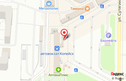 Киоск по продаже печатной продукции Роспечать на улице Сутягина, 7 киоск в Копейске на карте