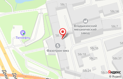Фабрика мебели АБРИКОС на Дмитровском шоссе на карте