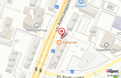 Круассан-кафе на улице Александра Невского на карте