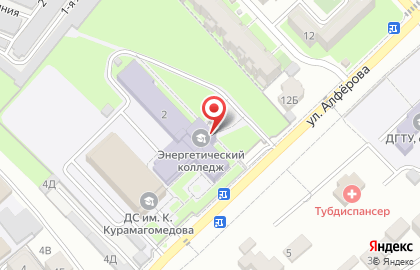 Энергетический колледж в Каспийске на карте
