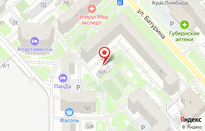 Продуктовый магазин в Красноярске на карте