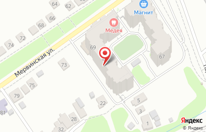 Стоматологическая клиника Медея+ на Мервинской улице на карте