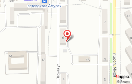 Магазин Пятачок на Лесной улице в Амурске на карте