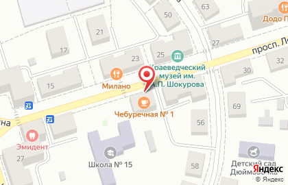 Чебуречная №1 на проспекте Ленина на карте