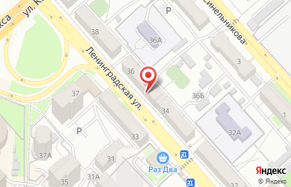 Центр здорового слуха Аудиале на улице Ленинградской на карте