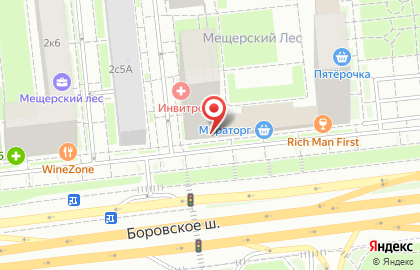 Аптека Столички на Боровском шоссе на карте