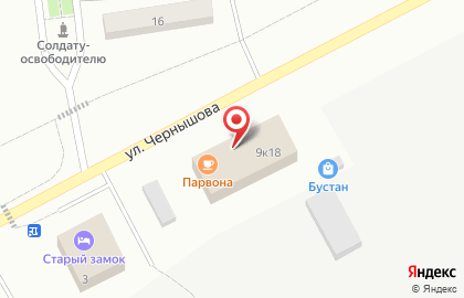 Супермаркет Магнит у дома на Транспортной улице на карте