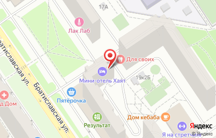 Мини-отель Хаят на Братиславской улице на карте
